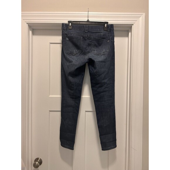 Democracy Jeans Women’s Size 6 Dark Blue AB Solution Taper Leg Mid-Rise Stretch - Picture 5 of 6